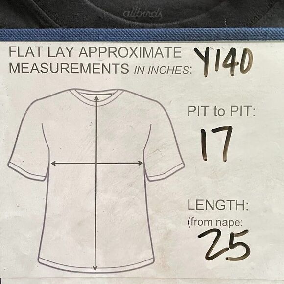 allbirds Organic Cotton T Shirts Mens Size XS Black Crew Neck Short Sleeve 2 CT - Picture 10 of 12